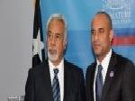 Prime Minister Xanana Gusmão with the Prime Minister of Haiti, Laurent Salvador Lamonthe