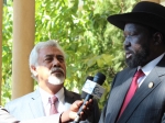 The Prime Minister Xanana Gusmão and President Salva Kiir including press conference after their meeting.