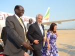 Chegada do Primeiro-Ministro ao Sudão do Sul