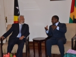 Primeiro-Ministro em Visita de Trabalho a Sao Tome e Principe – reuniao com o seu homólogo