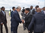 Primeiru-Ministru iha Vizita Serbisu ba Guiné Equatorial- simu hosi ninia omólogu iha Aeroportu Malabo