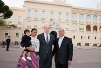 Principe Alberto Min Agio Famlia copy Ministro de Estado Agio Pereira em visita de trabalho ao Mónaco