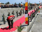 Cerimónia de honras fúnebres a mártires da Libertação Nacional, no Jardim dos Heróis de Liquiçá, no dia 14 de junho de 2017