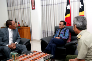 Md Informs The President Of The Republic Lu Olo On The Development Of F Fdtl And Pntl Government Of Timor Leste