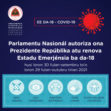 EE 18 01 225x225 Parlamento Nacional autoriza Presidente da República a renovar o Estado de Emergência por mais 30 dias