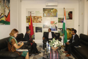 aca076e3 2ff0 4734 82cc 263efdd4456e 300x200 Governo de Timor Leste e Embaixador da India discutem cooperação bilateral na área de património e cultura