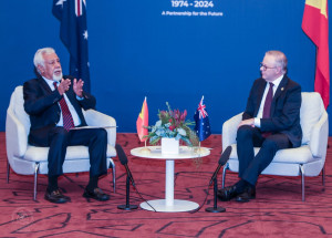  Xanana Gusmão and Anthony Albanese discuss broadening and strengthening of cooperation between Timor Leste and Australia