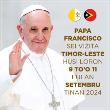 PAPA DATA 01 225x225 Santa Sé anuncia logótipo e lema oficial da Visita do Papa Francisco a Timor Leste 