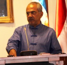 Sua Exelénsia Prezidente da República Democrática Dr. José Ramos Horta, Discursando no Diálogo Internacional de Dili, Centro de Conferencia Mercado Municipal Dili, Timor-Leste, 9 de Abril de 2010