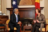 Primeiro-Ministro Kay Rala Xanana Gusmão com Julia Gillard, Primeira-Ministra da Austrália_PORTAL