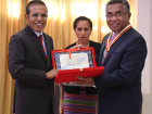 Primeiru-Ministru simu kondekorasaun Kolár Orden Timor-Leste nian