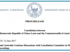 Atualizasaun informasaun kona-ba prosesu Konsiliasaun entre Timor-Leste no Komunidade Austrália nian