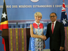 Ministra Negósius Estranjeirus Austrália nian vizita Timor-Leste