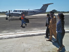 First international flight at Suai Airport