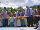 Instalação de sistema de captação de água da chuva em escola de área afetada pela seca 