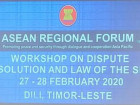 Timor-Leste vai acolher Workshop do Fórum Regional da ASEAN sobre Resolução de Disputas e Direito do Mar