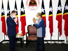 Prime Minister Taur Matan Ruak welcomes in audience the new U.S. Ambassador to Timor-Leste, C. Kevin Blackstone