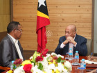 Ministro da Presidência do Conselho de Ministros reúne-se com o Diretor Executivo do Arquivo-Museu da Resistência Timorense