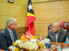 Ministro Agio Pereira Reúne-se com Embaixador da União Europeia no Fim da Sua Missão Diplomática em Timor-Leste