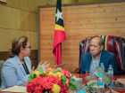 Ministro Agio Pereira recebe representante do Centro de Comércio Internacional