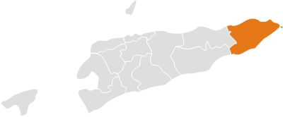 map lautem Divisões Administrativas